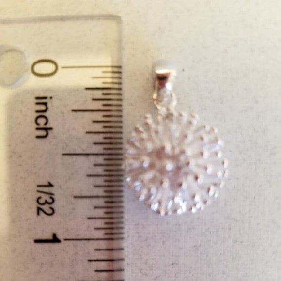 Solid 925 Sterling Silver Dainty Cluster Burst Pendant Handcrafted in Thailand - Picture 5 of 6